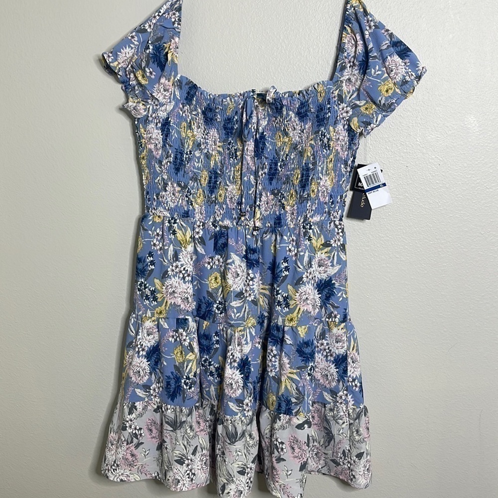 Nwt city studios floral smocked dress | size - juniors XL - Picture 3 of 4